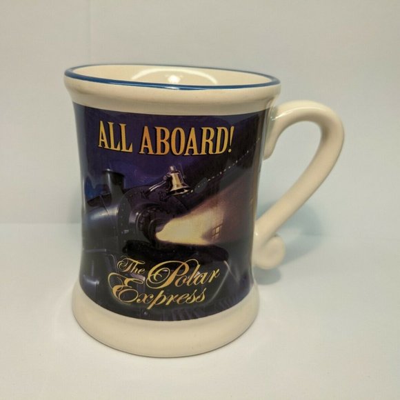 Polar Express Christmas Coffee Mug "All Aboard" - Picture 1 of 6